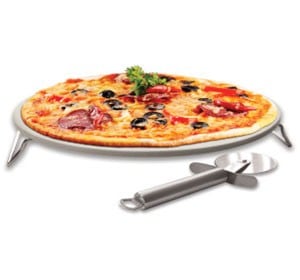 Napoleon Pizza Stone and Knife Set