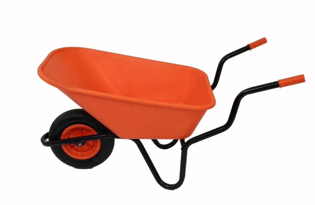 Bullbarrow Bronco Wheelbarrow 110 Litres (Orange)